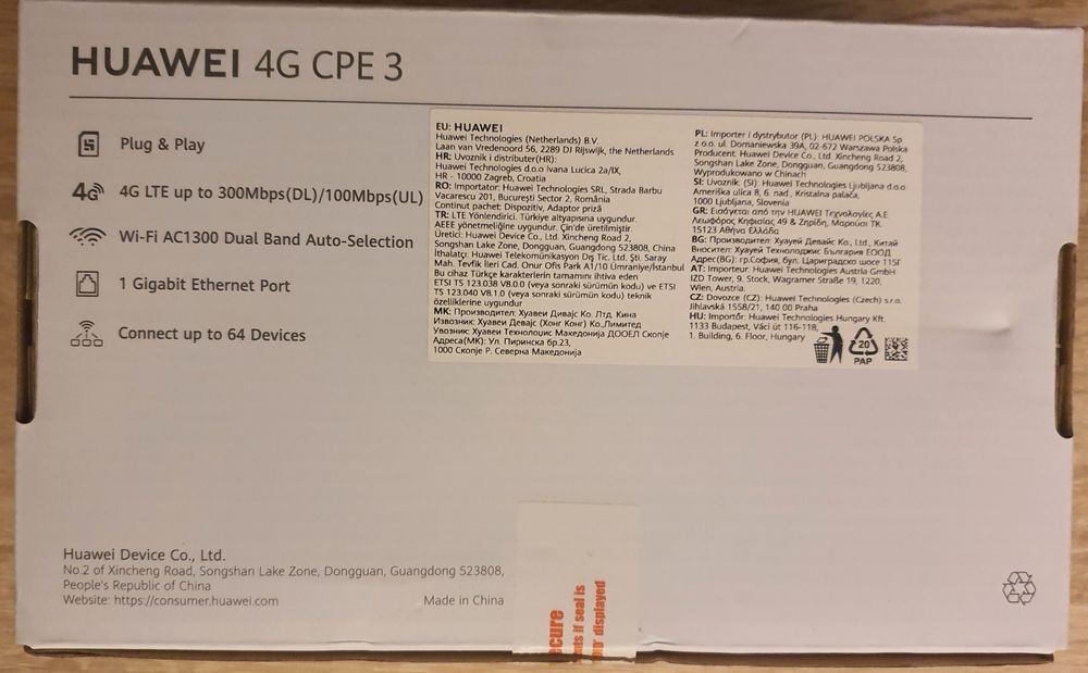 Router Modem - Huawei B530 - 4G+