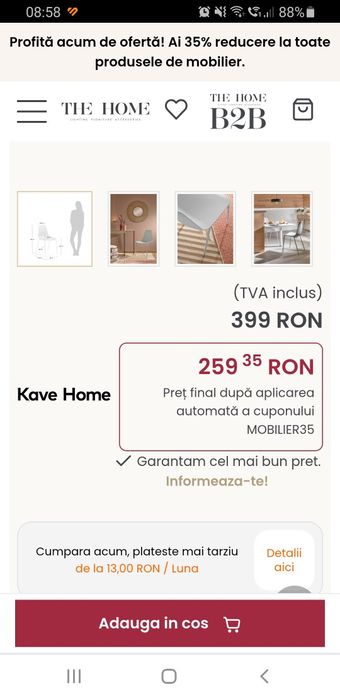 Set  6 scaune The Home