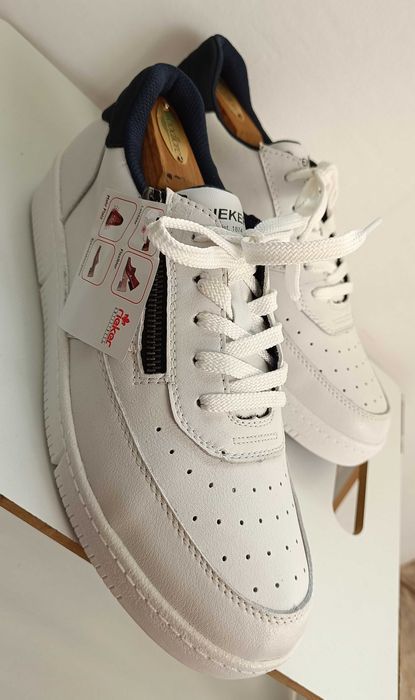 Pantofi sport casual 41 premium RIEKER NOI piele naturala moale