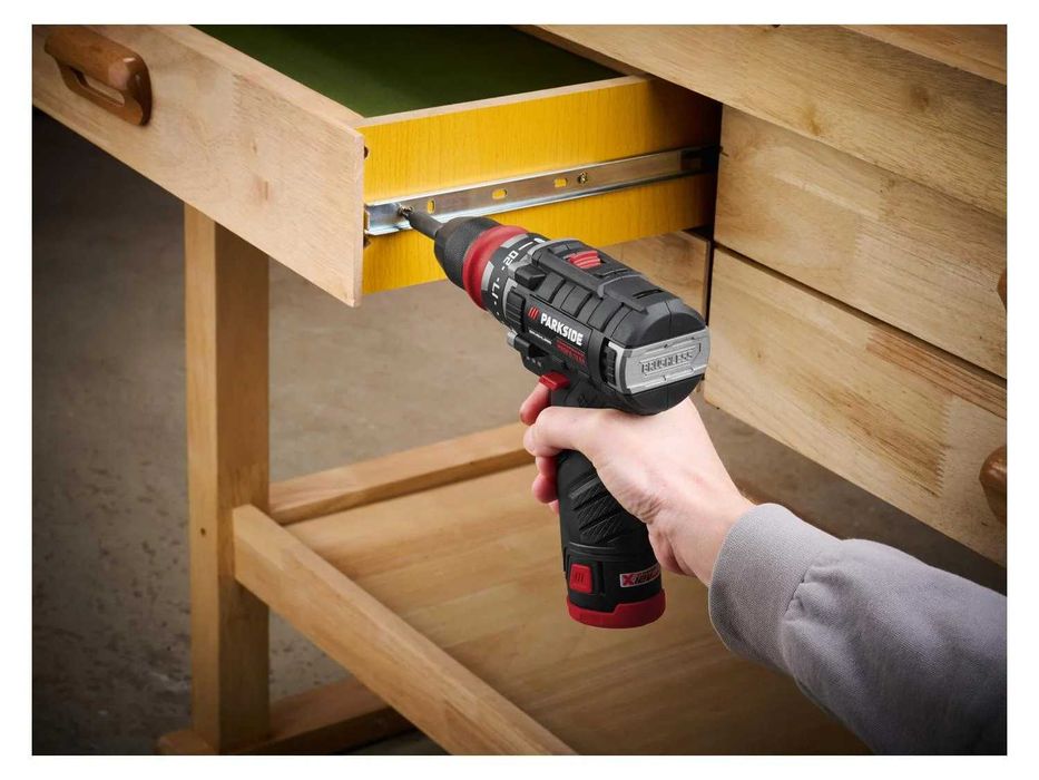 НОВ Комплект Parkside PERFORMANCE Винтоверт и Ударен X12Team