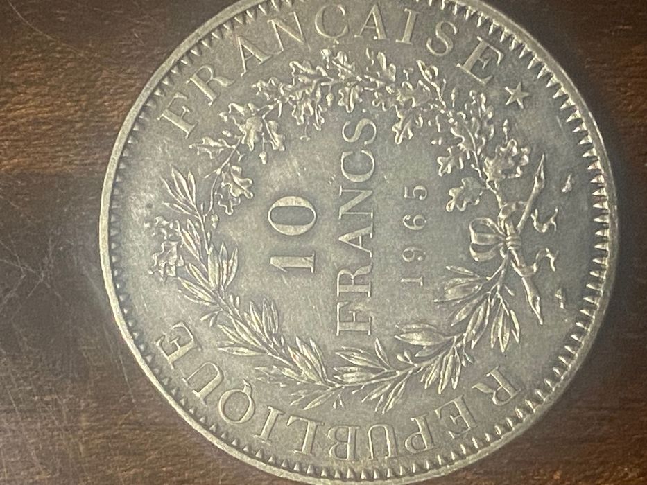 Сребърни франкове от 1965 година -2 броя