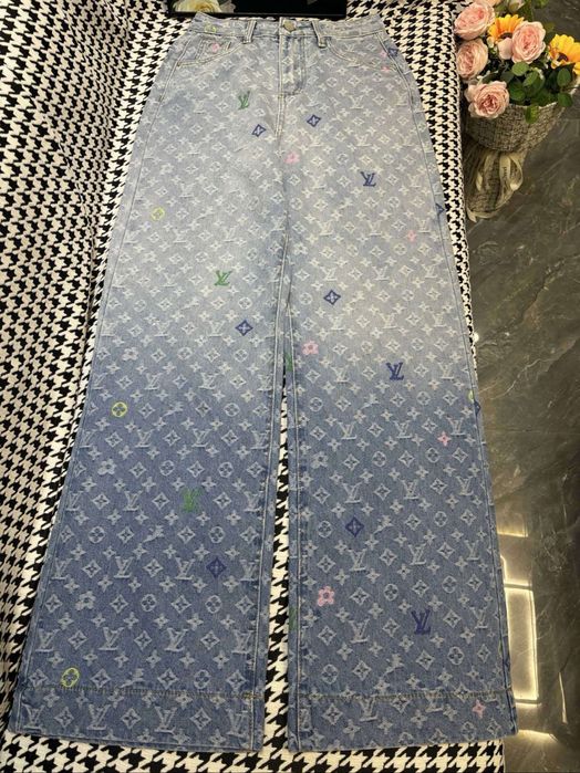 Дънки LV шарени