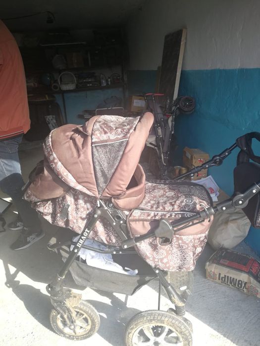 зимняя детская коляска