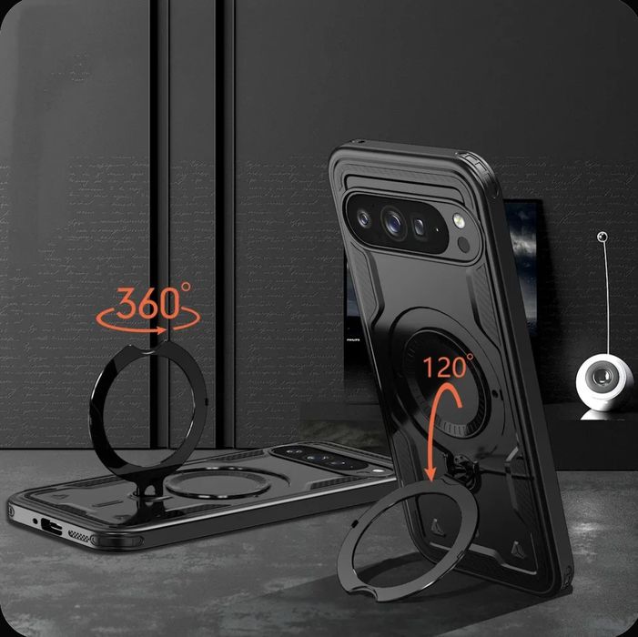 Чехол Magneto Case с кольцом для Google Pixel 10 Pro XL (черный)