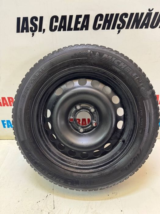 Roată rezervă jantă tablă 5x100 R16 ET37 6.5J Opel Astra G H J