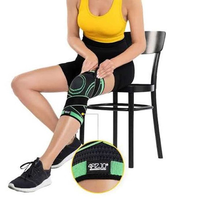Set 2 X Genunchiera, Medicala, Elastica Ajustabila cu bretele elastice, bandaj pentru genunchi cu compresie