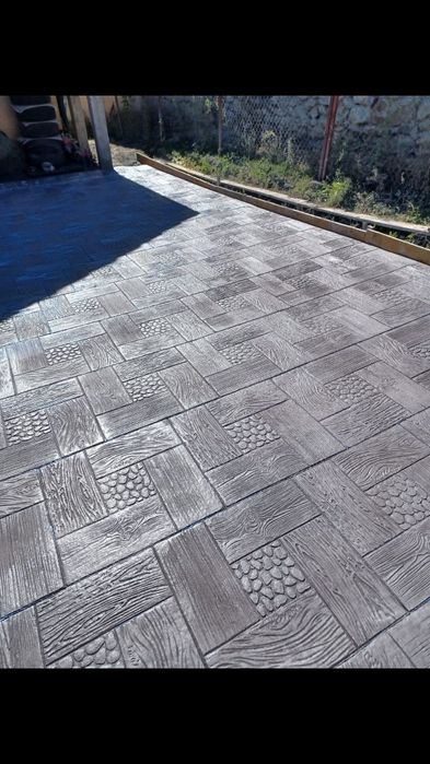 Beton amprentat dezactivat