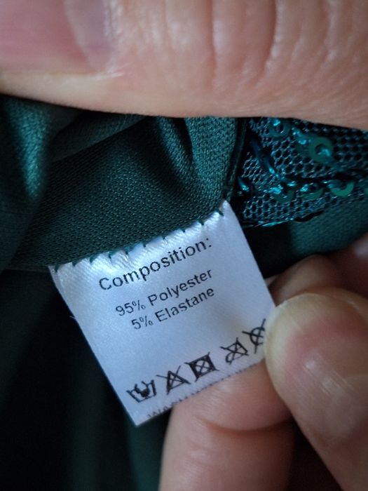 Rochie de ocazie verde smarald 46 (XL)