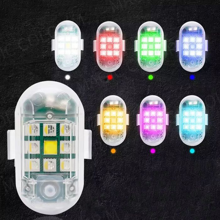 Lumini LED 2 Stroboscope LED Wireless, cu Magnet, Acumulator și Teleco