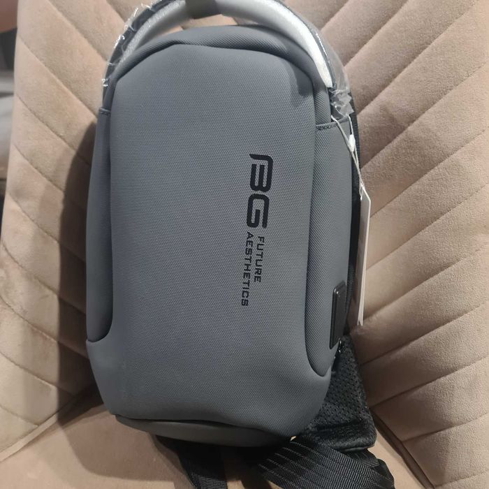 Раница Bange BG7221GY, Малка, През рамото, Водоустойчива, Сив