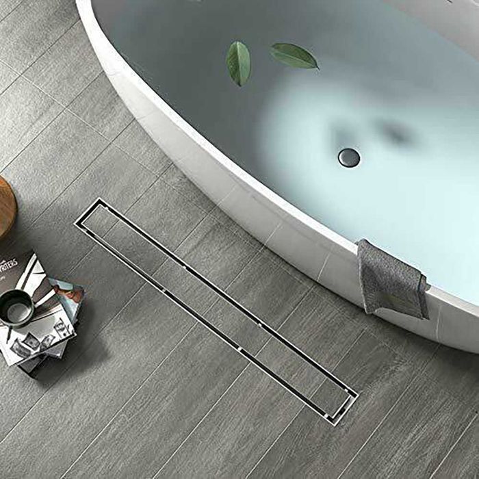 Rigola dus faiantabila inox 2in1 - 40/ 50/ 60/ 70/ 80/ 90/ 100/ 120cm