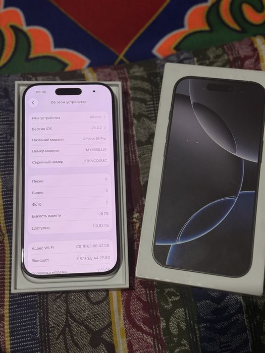 Продам Iphone 16 Pro 90 % АКБ