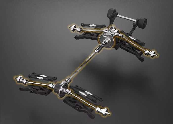 Mini monster PT14R 1:14, brushless, 80км\ч, Червено