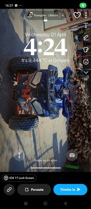 vând ATV 125 prețul este în euro