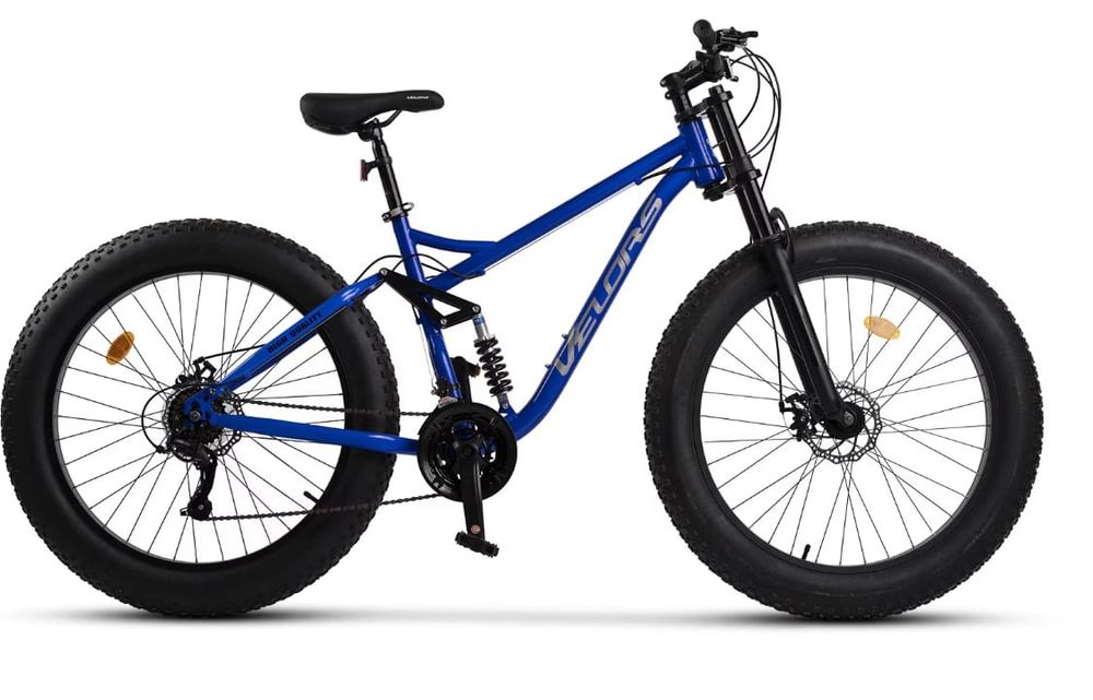 Bicicletă Fat Bike Velors, Mărimea M Full Suspension (Model 2023) - Stare Foarte Bună
