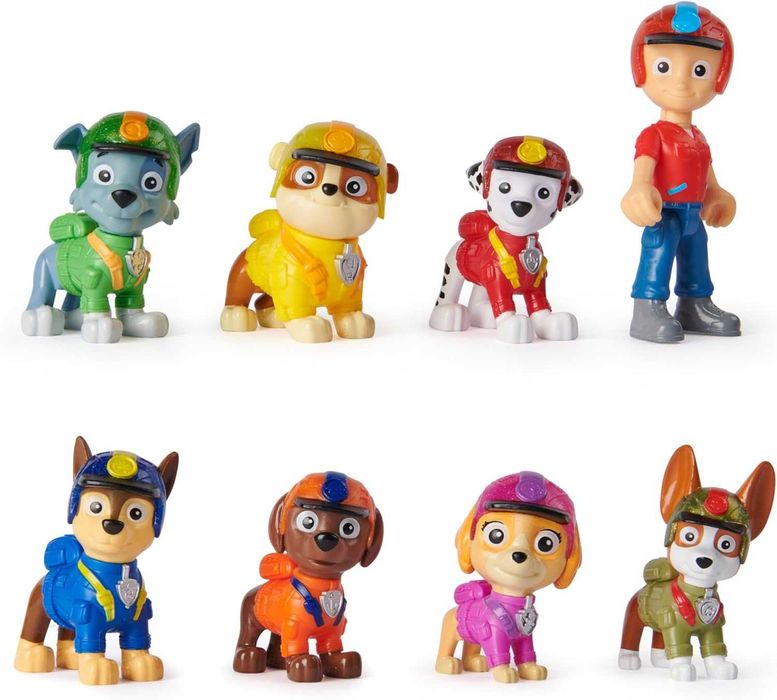 Комплект фигурки Spin Master Paw Patrol Jungle Pups кученца 8 броя