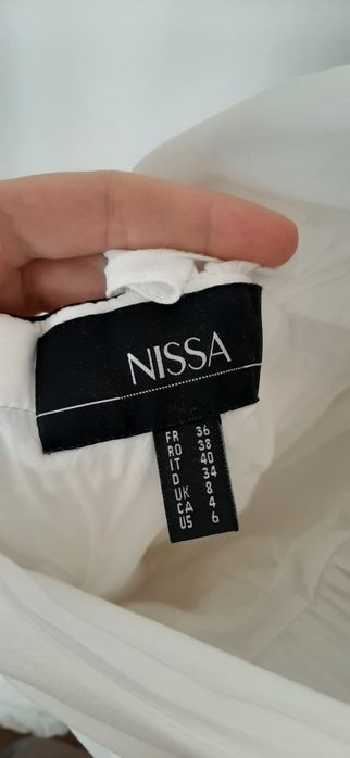 Rochie albă cu spatele gol Nissa