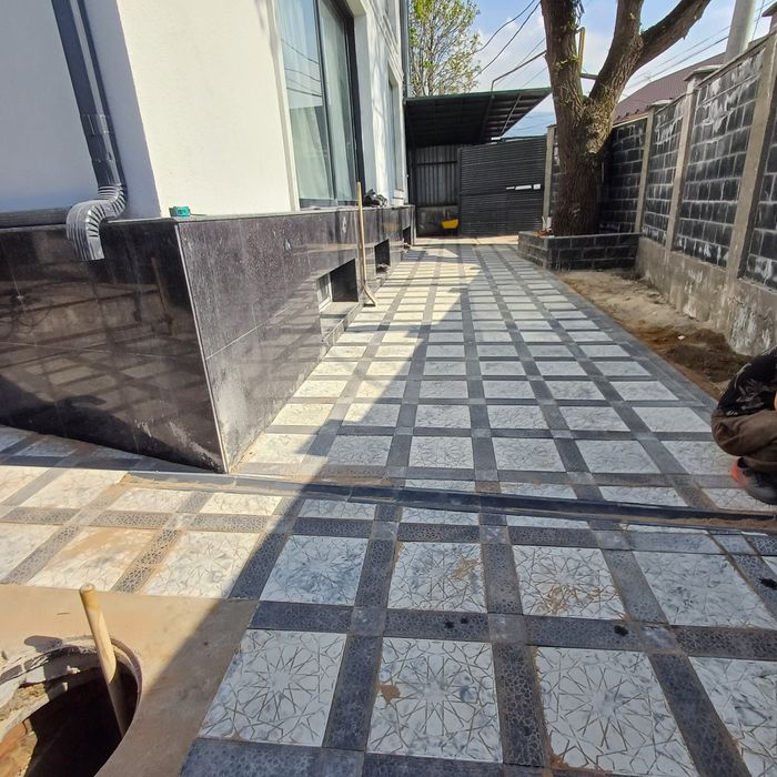 Укладка брусчатки