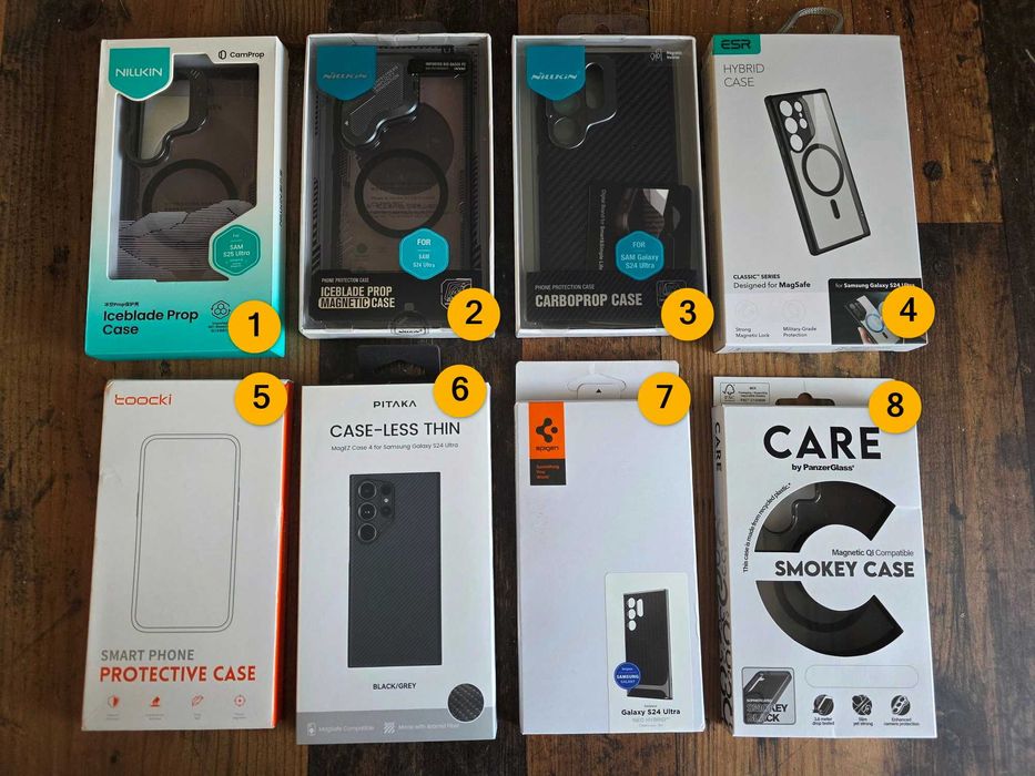 кейс калъф NILLKIN CarboProp Aramid Magnetic за Samsung S24 Ultra