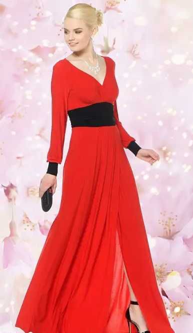 Эффектное вечернее платье в пол