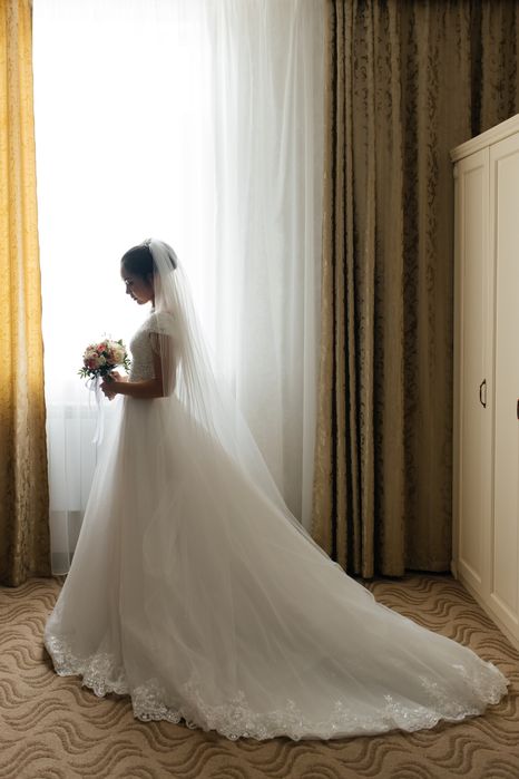 Нежное свадебное платье