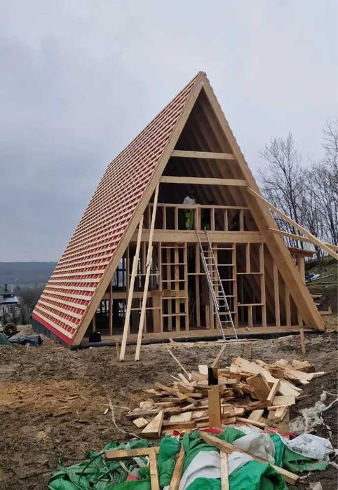 Cabane din lemn A-Frame