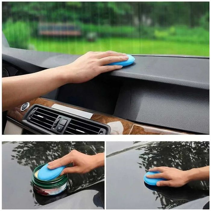 5 бр. Гъби за полиране и вакса за кола, апликатори за авто детайлинг и почистване, 10.5см