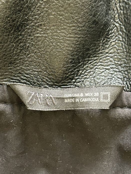 Кожанная куртка ZARA