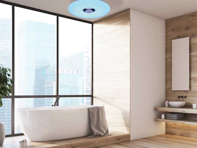 НОВ! Led плафон с Bluetooth тонколона,Лампа