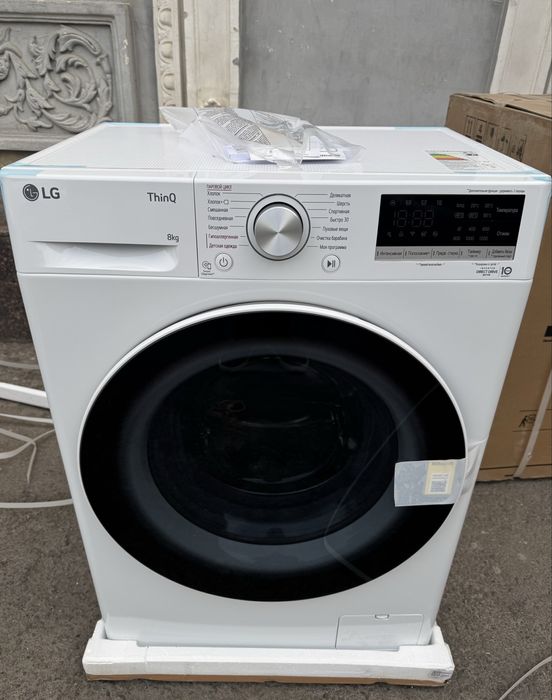 Стиральная машина LG 8кг F2V5PS0W AI DD Inverter Steam ThinQ