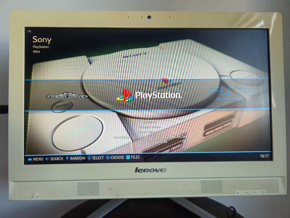 Lenovo All-in-One AMD E2-3800, 8GB DDR3, Radeon HD, Batocera