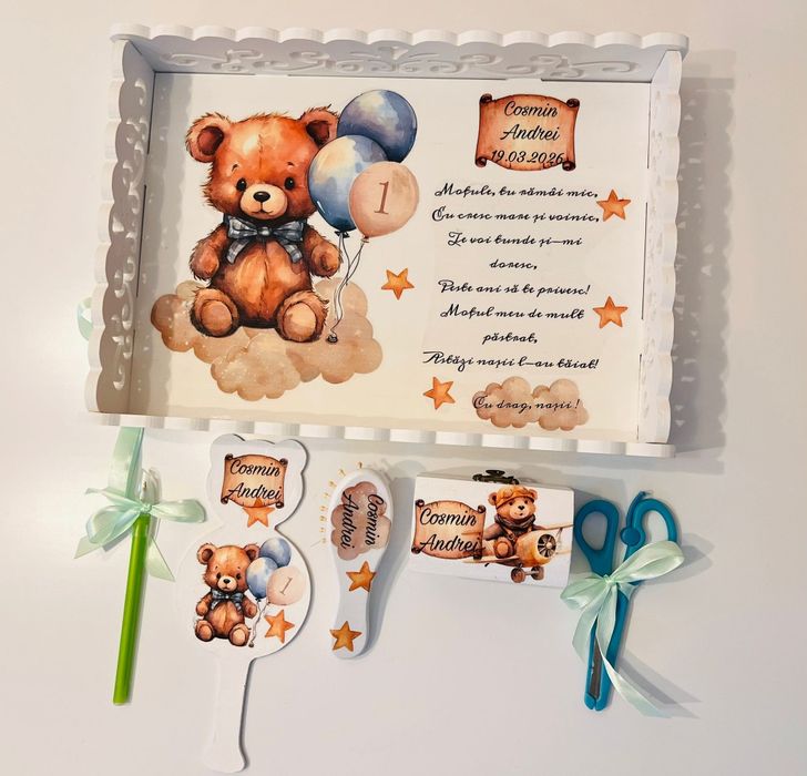 Tavițe moț personalizate Set 7 pentru bebelusi copii