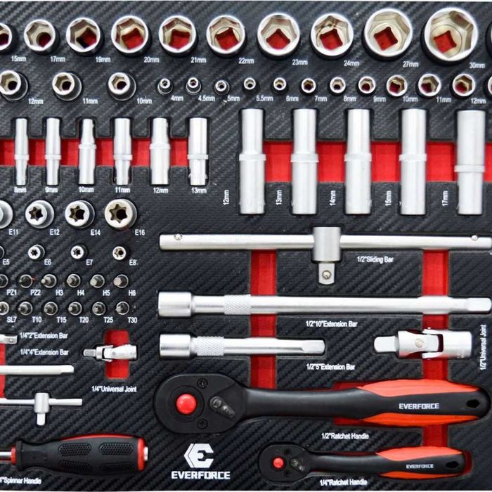 Куфар с инструменти 238 части Everforce