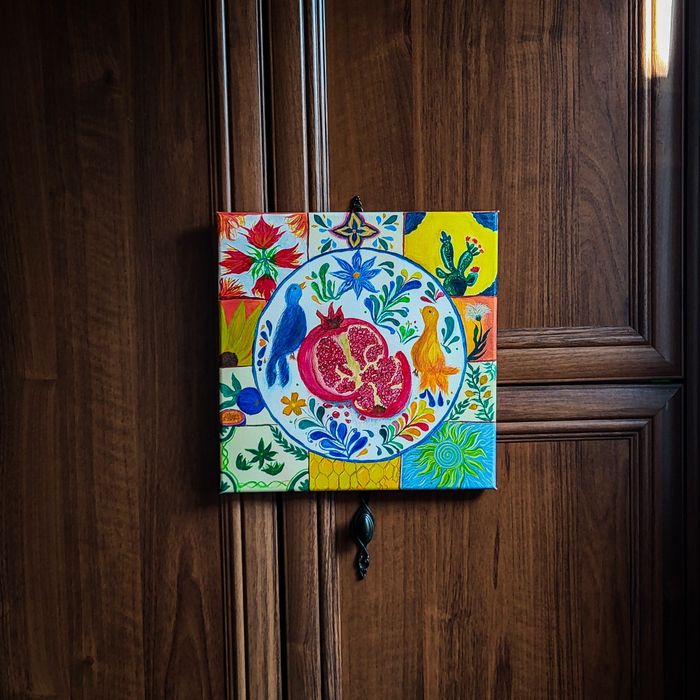 The Unknown Garden of Pomegrenates - Pictură pe pânză