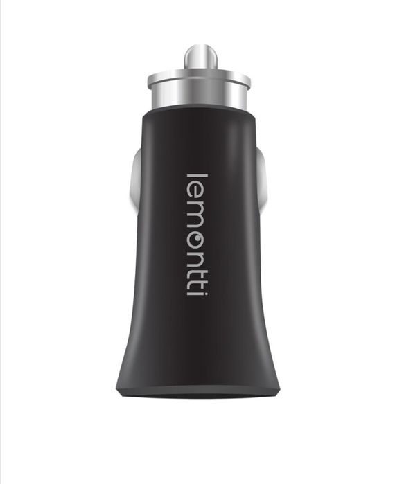 Încărcător / charger auto Rapid, Lemontti, Dual USB, 3.4A, Negru