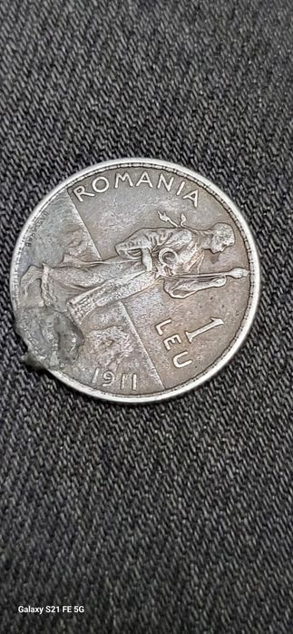 Monezi vechi 1 leu din 1911 si alte monezi vechi