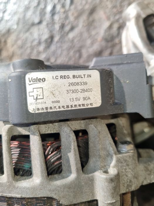 Стартер и генератор на Киа Рио 1.6 2013