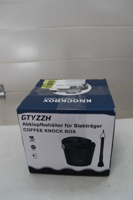 Кутия за кафе Knock Box с четка за бариста, подвижна метална ръкохватка и неплъзгаща се основа — аксесоар за кафемашина Knock Box Coffee