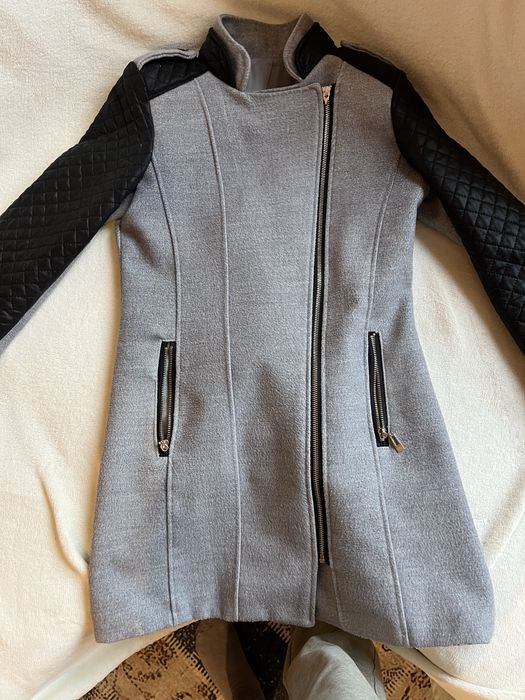 Дамско сиво палто