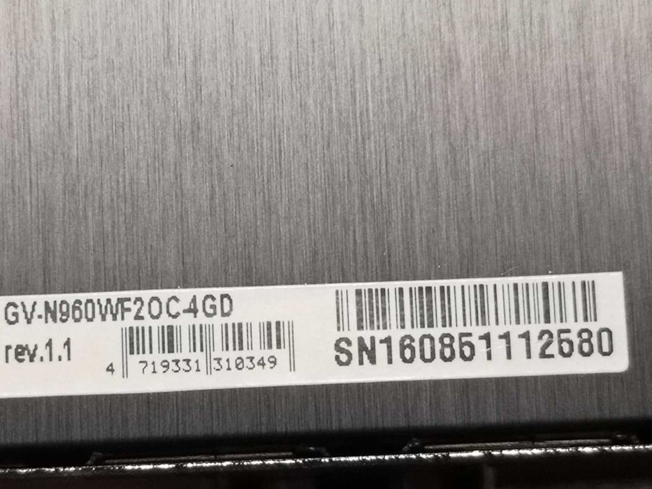 Видеокарта Gigabyte GTX 960 4GB