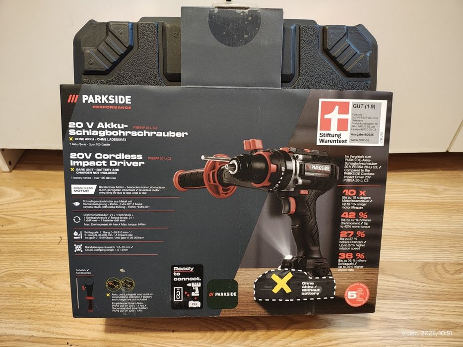 Bormașini Parkside 20 V 3 ani garantie  12 V acumulatori 20V incarcato