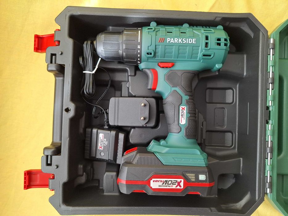 Masina de insurubat si gaurit Parkside PBSA 20-Li A1 cu acumulator si incarcator