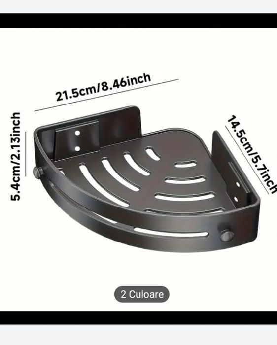 Raft colț baie/bucătărie