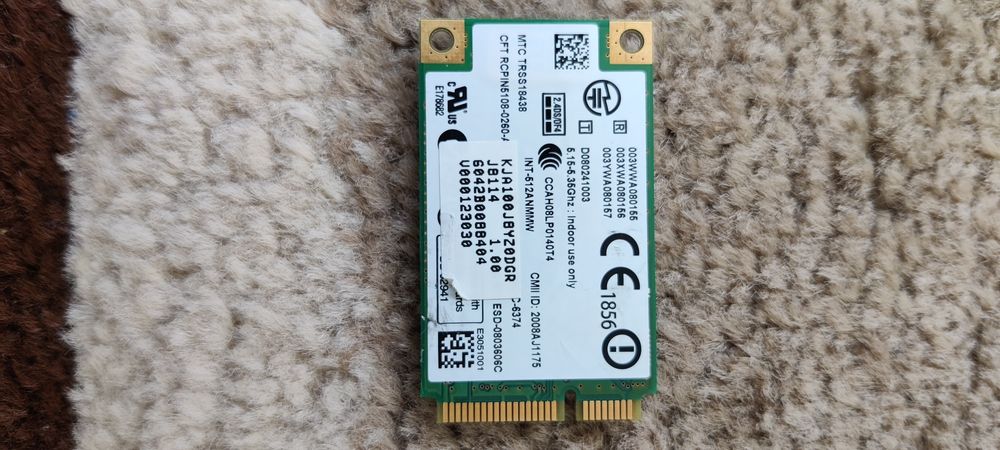 Placa Retea Wireless lntel WiFi Link 5100 PCIe Mini 512AN_MMW