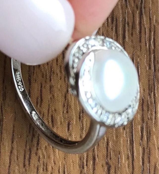 Inele dama de argint cu perle sau cristale