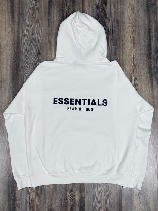 Hanorac essentials alb si bej