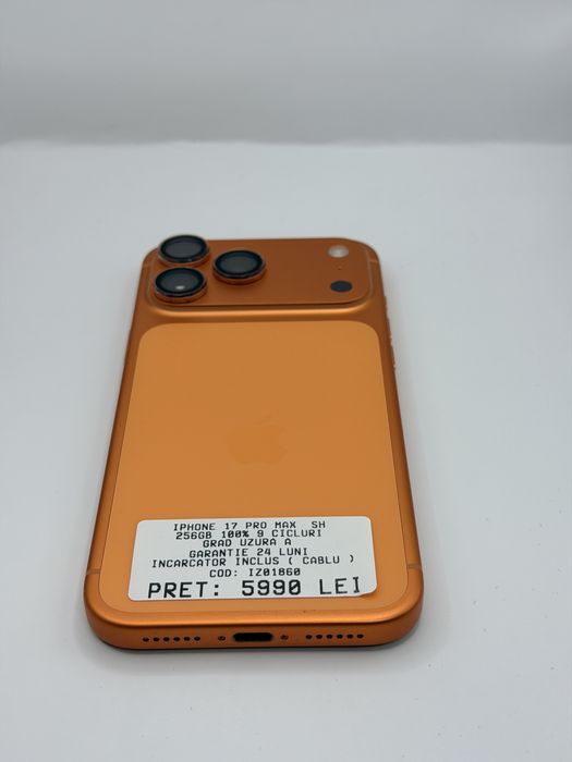 Iphone 17 Pro Max 256GB 100% Garantie Rate BuyBack - iphonezone.ro