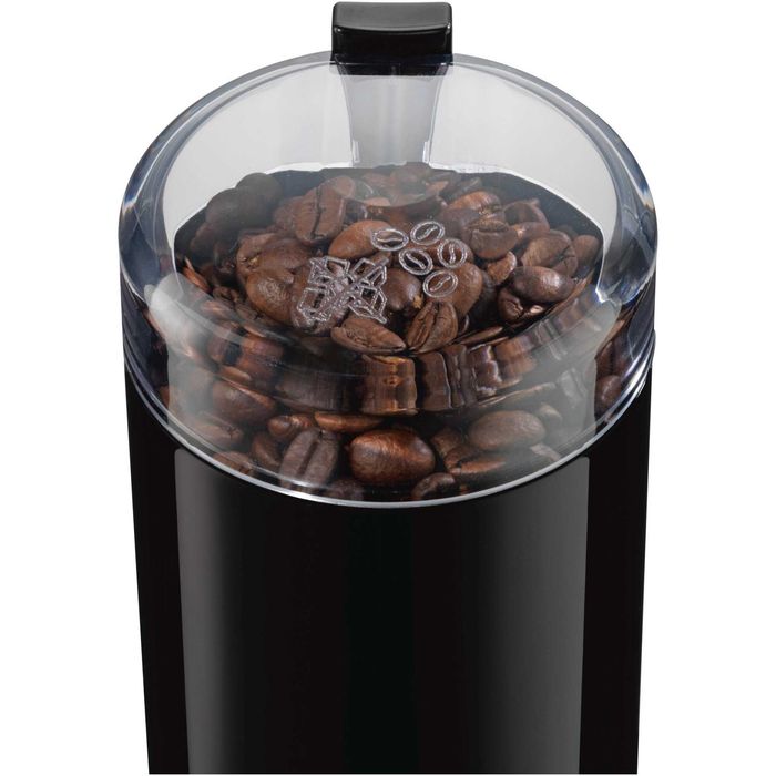 Rasnita de cafea Bosch TSM6A013B, 180 W, 75 g, cutit otel inoxidabil, Negru