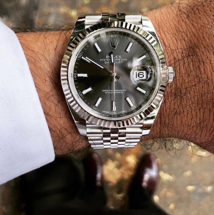 ceas rolex datejust 41,mm gray dial