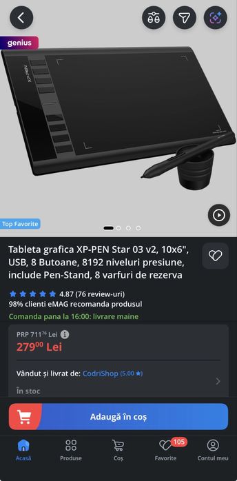 Tableta grafica X-Pen
